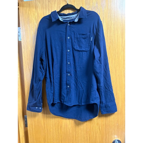 Eddie Bauer Steve Grewe XL Blue Flannel Button Down Long Sleeve Shirt - Picture 1 of 7